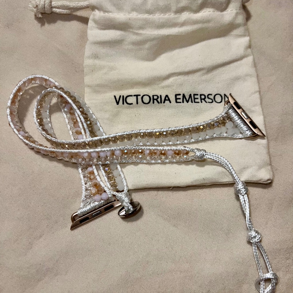 Victoria Emerson Apple Watch Beaded Wrap Band